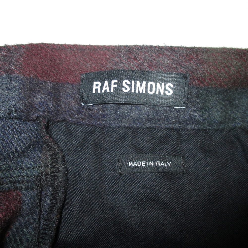💰SOLD 💰 Raf Simmons dark grey plaid wool - Picture 8 of 8
